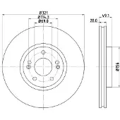 Hella 8DD 355 118-161 Remschijf