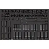 Sonic Doppenset 3/8" & 1/2", kracht 72-dlg. SFS