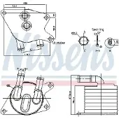 Nissens 91398 Oliekoeler, automatische transmissie