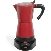 Livoo Elektrische mokkapot, Espresso pot, Rood