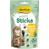 GimCat Mini Sticks Kattensnack Kip & Kattenkruid 50 gr