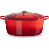 Le Creuset Gietijzeren Ovale Braadpan Kersenrood 40cm 13,9l
