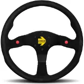 Momo MOD80 Steering Wheel 350 mm - Black Suede/Black Spokes