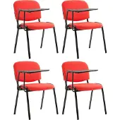 CLP Ken Set van 4 stoelen - Met klaptafel - Stof rood