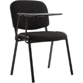 CLP Ken Bezoekersstoel - Met klaptafel - Stof zwart