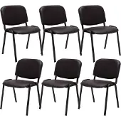 CLP Ken Set van 6 Bezoekersstoel wit
