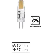 Calex 10x G4 LED capsule | COB | Helder | 3000K | 1.5W (15W)