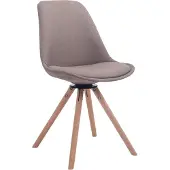 CLP Troyes Bezoekersstoel - Stof taupe natura