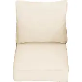 CLP Moss Kussenhoes fauteuil creme