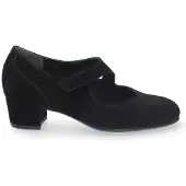 Durea 5755 wijdte H Bandschoenen | Maat 4.5 Dames Zwart