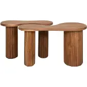 AnLi Style Salontafel set/2 fuse (Naturel, 80x42x45cm)
