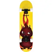 Möve 31" Fire Skateboard Geel - Rood - Zwart