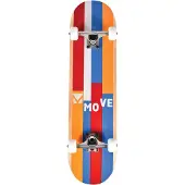 Möve Skateboard - Stripes Red 31