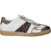 Tamaris Veterschoen 'Sneaker Damen 1-23624-43 329 Leder-Mix in braun' bruin