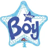 Anagram ballon Baby jongens 91 x 91 cm folie blauw