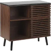 Beliani PERTH - Sideboard - Donkere houtkleur - MDF