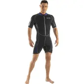 Seac Sub Trendy 2.5 Mm Short Sleeve Shorty Zwart L Man