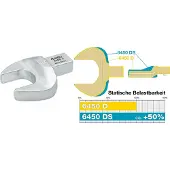 Hazet Insteek-steeksleutel 6450C-7 · 9 x 12 mm insteekvierkant massief · Buiten-zeskant-profiel · SW 7 mm