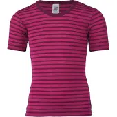 Engel - Kinder Unterhemd S/S - Merino-ondergoed 152, purper/roze