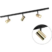 QAZQA Modern railsysteem met 3 spots goud 1-fase - Iconic Jeana