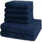 Ross Dames en Heren 4 X handdoek 2 X douchedoek - per set Cashmere feeling