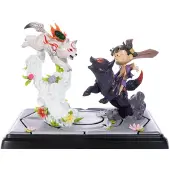 First 4 figures – Okamiden (Chibiterasu VS Dark Chibiterasu & Possessed Kuni) RESIN