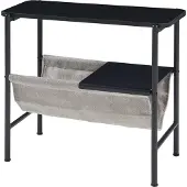 En.casa Bijzettafel Samnanger 60x28x53 cm zwart en grijs []