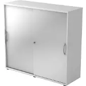 Hjh OFFICE PRO BETA 1753S - Hoogte van de map | 3 OH Schuifwandkast Metalen handgreep Wit/Zilver