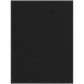 vidaXL Deurmat 90x120 cm zwart