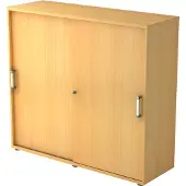 Hjh OFFICE PRO BETA 1753S - Beuken Hoogte van de map | 3 OH Schuifwandkast Chrome metaal handgreep