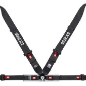 Sparco Belt 4Pt 3in/2in Competition Harness - Black