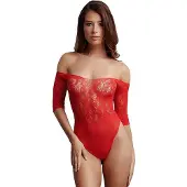 Le Désir - Kruisloze strass teddy - rood