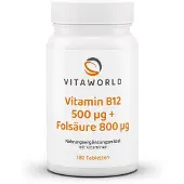 Vita-World GmbH Vitamine B12 en foliumzuur 180 tabletten