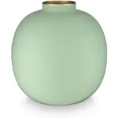 Pip studio - Bloemenvaas - Woonaccessoires - Groene vaas - Metaal - 23cm