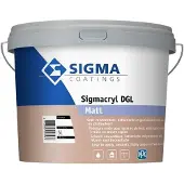 Sigma Sigmacryl DGL Matt | Matte Muurverf en Plafondverf 5 LTR - Wit