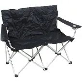 Basic Nature - Travelchair Love Seat Faltsofa - Campingstoel grijs/wit