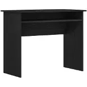 vidaXL Bureau, zwart, eikenlook, 90x50x74 cm, houtvezel