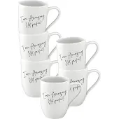 Villeroy & Boch Becher 'Amazing. Not Perfect.' Statement 290 ml Set van 6