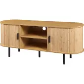 En.casa TV meubel Tvedestrand 140x40x55 cm naturel en zwart []