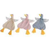 Mini Club Knuffeldoekje pluche eend - zacht baby speelgoed 40cm multi kleuren.