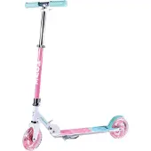 Möve Step - Scooter 145 LED Pastel Sky - roze wit - lichtgevende wielen - vouwbaar - in hoogte verstelbaar - vanaf 3 jaar