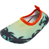 Playshoes Strand-/badschoen donkerblauw / pasteelgeel / oranje