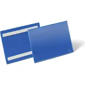 Durable Etikettenhouder | B210xH148mm blauw | zelfklevend | pak a 50 stuks - 179507 179507