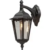 Konstsmide Firenze 7212-750 Buitenlamp (wand) Spaarlamp, LED E27 100 W Zwart