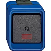 Merten 372675 Elektrische schakelaar, 1-polig, zwart - blauw (372675)