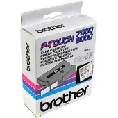 Brother TX-151 - 15m zwart op transparant / gelamineerd tape / 24mm (origineel)