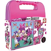 Educa Puzzlespiel - 4 Verschiedene - Minnie Mouse - - One Size - Puzzlespiele