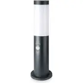 V-TAC - LED vloerlamp met bewegingssensor, 45 cm, IP44, E27, antraciet