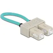 DeLOCK Optical Fiber loopback Adapter SC / OM3 Multi-mode beige