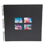Exacompta Milano Fotoalbum Spiraal Harde kaft Papier 33 x 35 x 3,3 cm Zwart